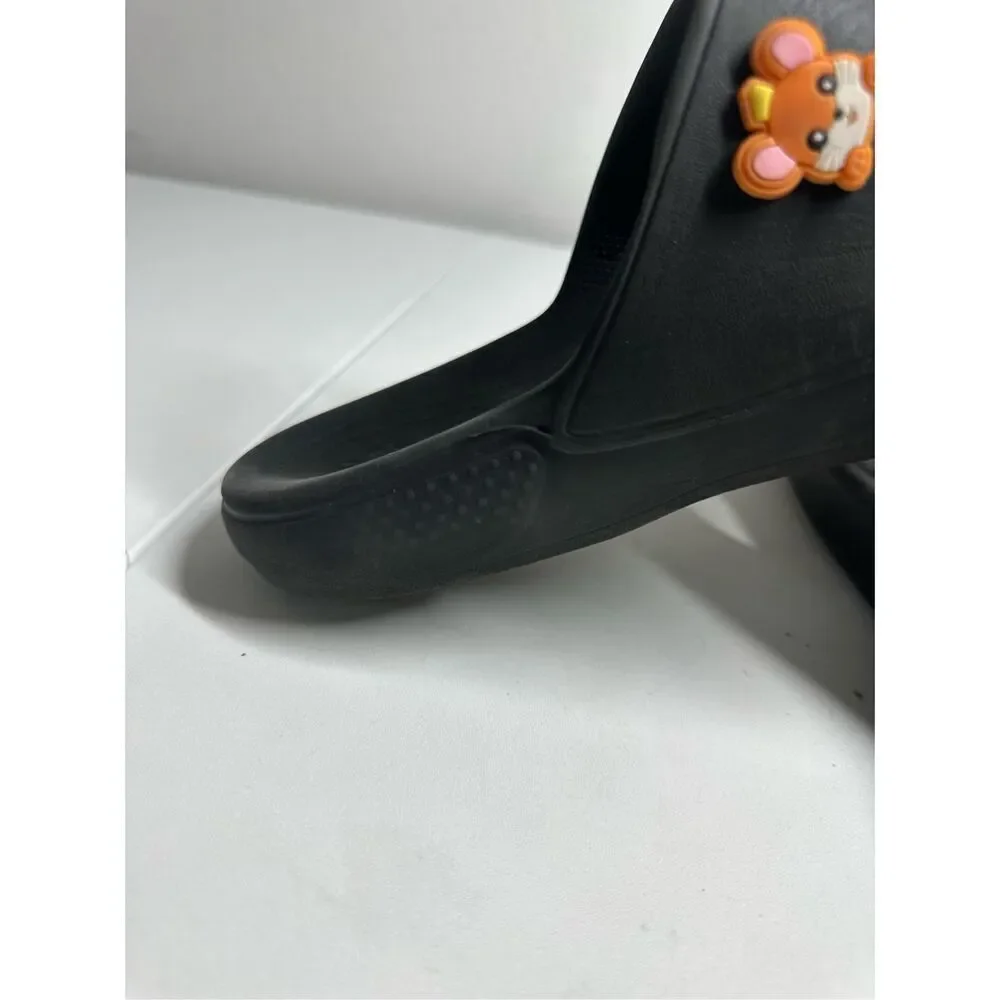 Crocs Classic Black Slide Sandals Unisex 5 Sharms Size Men's 12